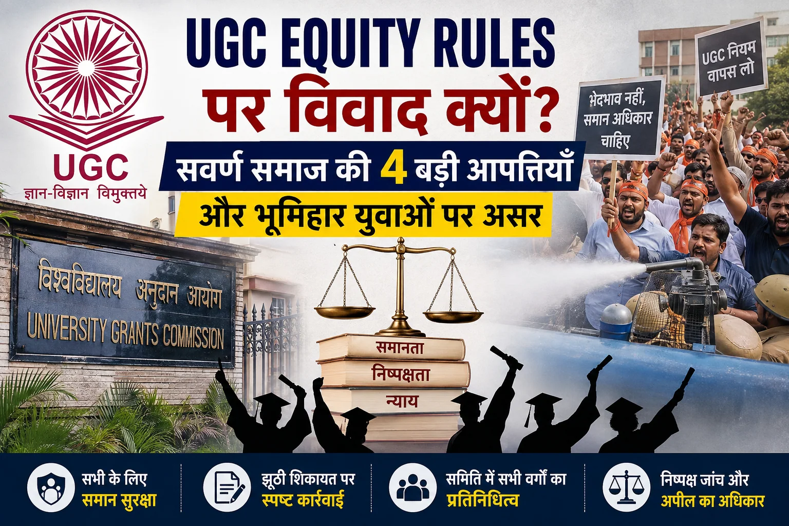 UGC Equity Rules पर सवर्ण समाज क्यों नाराज़? चार बड़ी आपत्तियाँ और भूमिहार युवाओं पर असर
